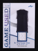 Tim Duncan 2025 Leaf ITG Used Sports Game Used Memorabilia Turquoise Foil JSY #GM44 #01/10 at PristineAuction.com