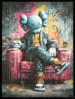 "Control Lost" 2026 18x24 Original Painting on Fine Art Paper by Tadas Zaicikas | TedyZet (Zaicikas) at PristineAuction.com