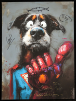 "Hero at Heart" 2026 18x24 Original Painting on Fine Art Paper by Tadas Zaicikas | TedyZet (Zaicikas) at PristineAuction.com