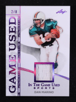 Dan Marino 2025 Leaf ITG Used Sports Game Used Memorabilia Purple Foil JSY #GM8 #2/8 at PristineAuction.com