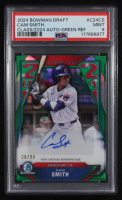 Cam Smith 2024 Bowman Chrome Draft Class Of 2024 Green Refractor Auto #C24-CS RC #20/99 (PSA 9) at PristineAuction.com