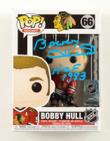 Bobby Hull Signed Blackhawks #66 Funko Pop! Vinyl Figure Inscribed "HOF 1983" (Hull) at PristineAuction.com