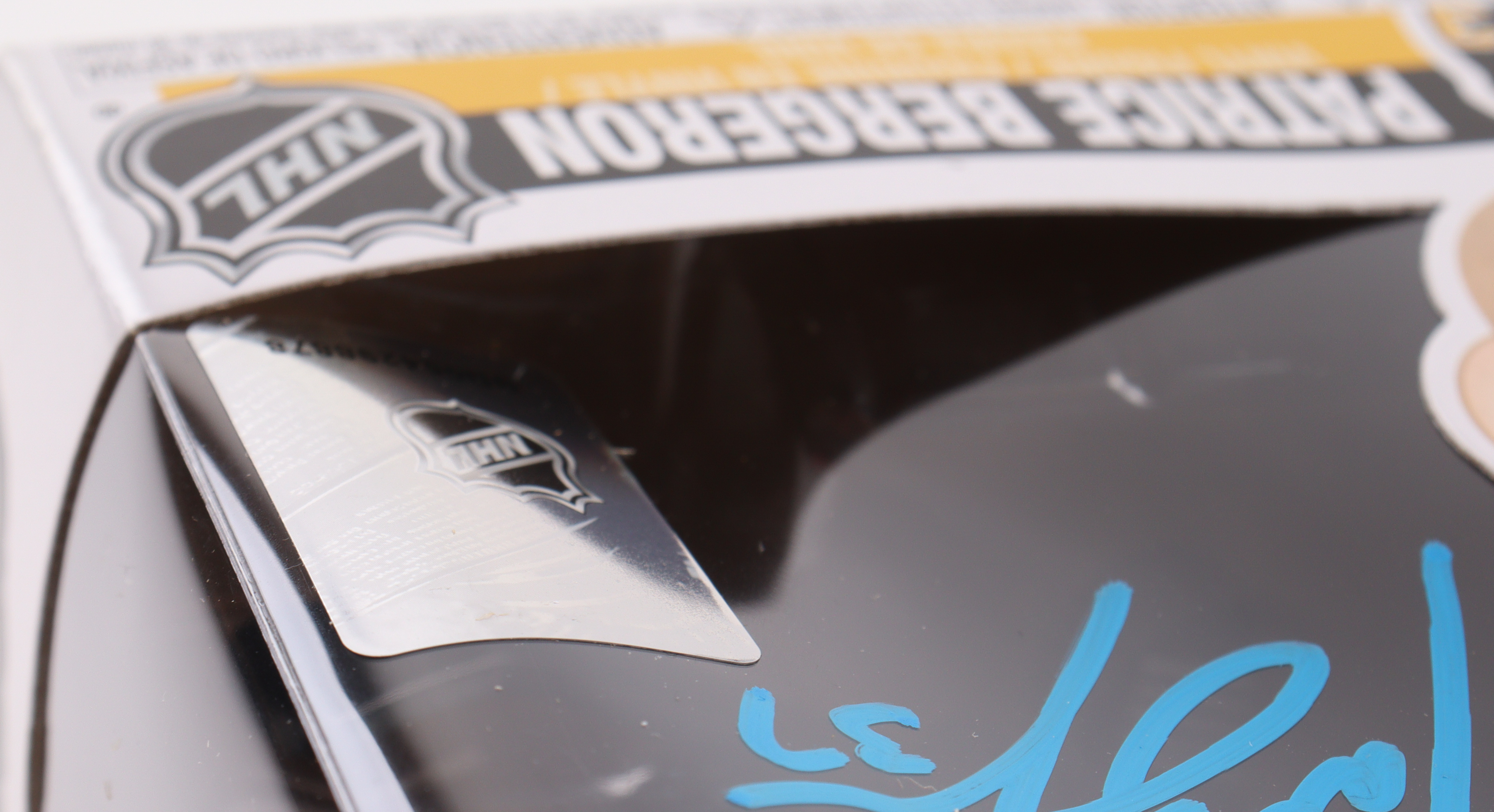 Patrice Bergeron Signed Boston Bruins #42 Funko Pop! Vinyl Figure (Bergeron) at PristineAuction.com Patrice Bergeron Signed Boston Bruins #42 Funko Pop! Vinyl Figure (Bergeron) at PristineAuction.com