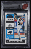 Bryce Young 2023 Panini Contenders Season Ticket #15 RC With Game Used FB Swatch (BGS 9) at PristineAuction.com