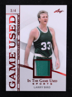 Larry Bird 2025 Leaf ITG Used Sports Game Used Memorabilia Red Foil JSY #GM24 ##3/4 at PristineAuction.com