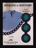 Sam Snead 2025 Leaf ITG Used Sports Heroes of History Navy Blue #HH76 #11/20 at PristineAuction.com