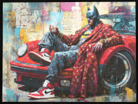 "Whiskey Before Dawn" 2026 18x24 Original Painting on Fine Art Paper by Tadas Zaicikas | TedyZet (Zaicikas) at PristineAuction.com