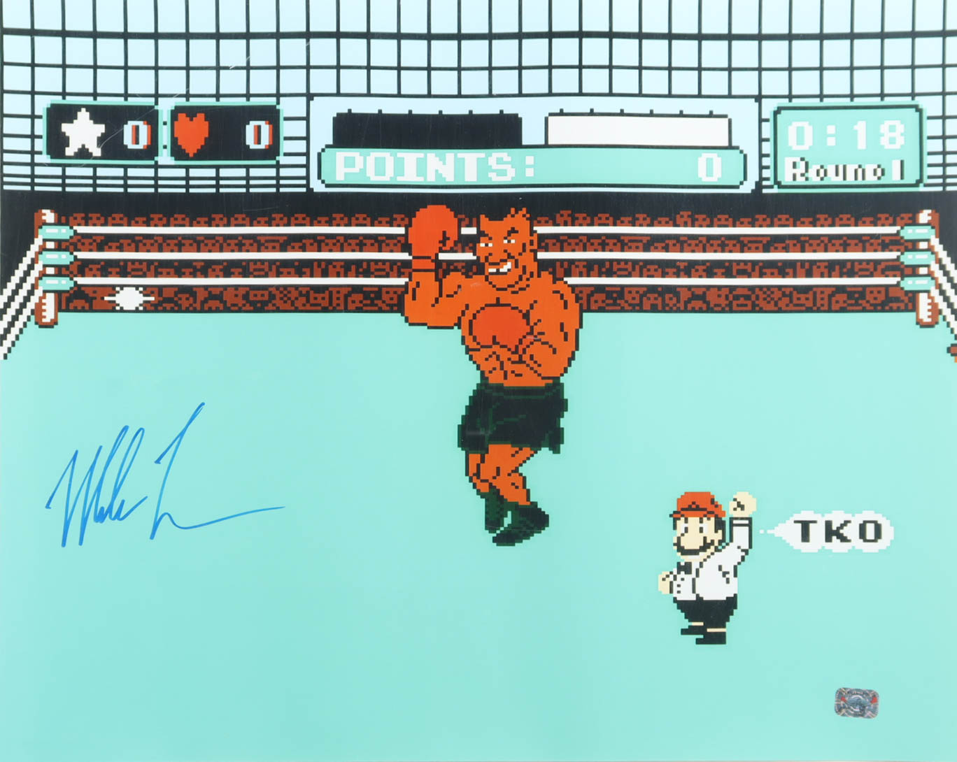 Mike Tyson Signed "Punch-Out!!" Nintendo Video Game 16x20 Photo (Tyson) at PristineAuction.com Mike Tyson Signed "Punch-Out!!" Nintendo Video Game 16x20 Photo (Tyson) at PristineAuction.com
