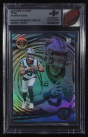 Bryce Young 2023 Panini Illusions Retail #15 RC With Game Used FB Swatch (BGS) at PristineAuction.com