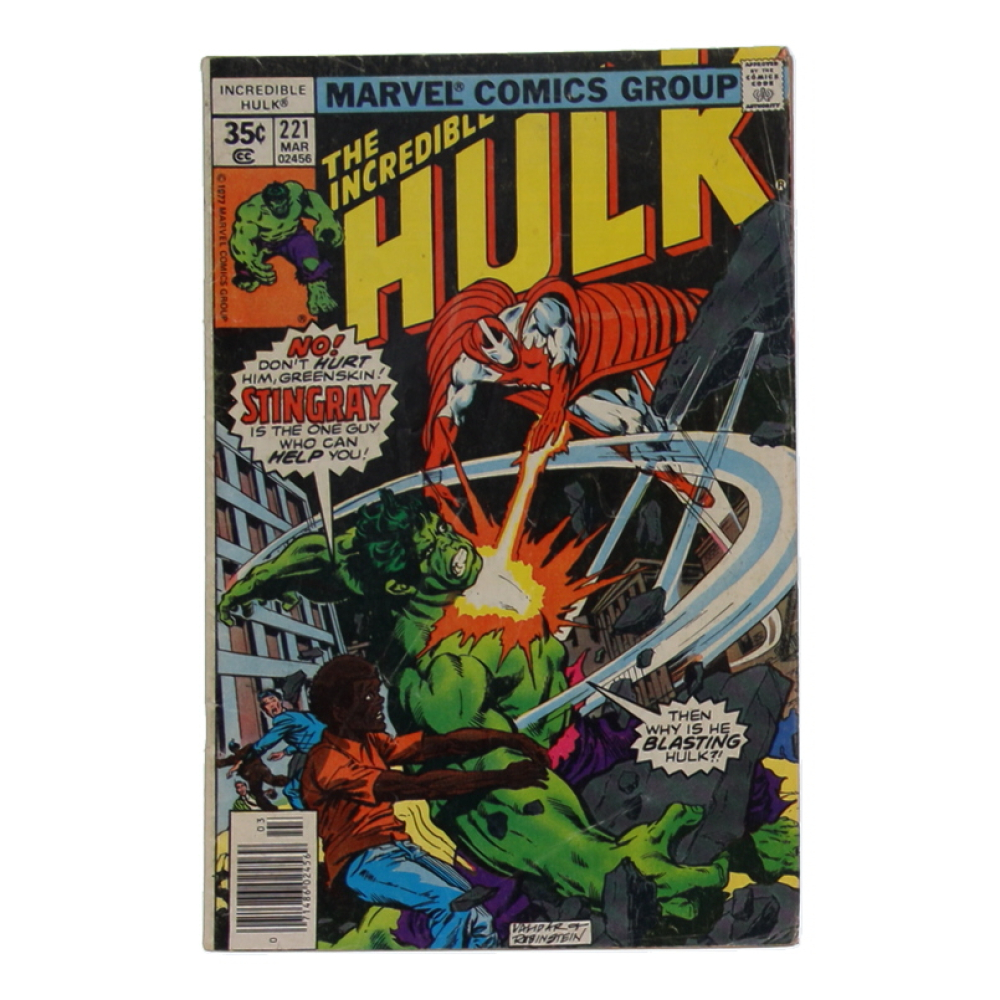 1978 "The Incredible Hulk" Issue #221 Marvel Comic Book at PristineAuction.com