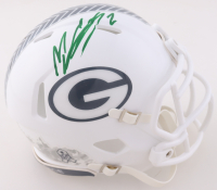 Mason Crosby Signed Packers Salute to Service Alternate Speed Mini Helmet  (Schwartz) at PristineAuction.com
