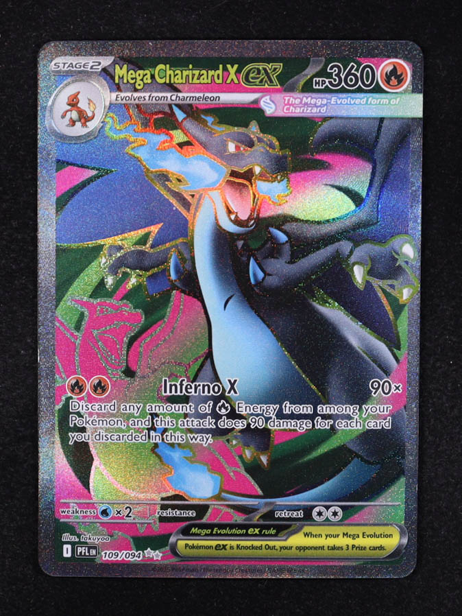 Mega Charizard X ex 2025 Pokemon TCG Mega Evolution Phantasmal Flames #109 at PristineAuction.com Mega Charizard X ex 2025 Pokemon TCG Mega Evolution Phantasmal Flames #109 at PristineAuction.com