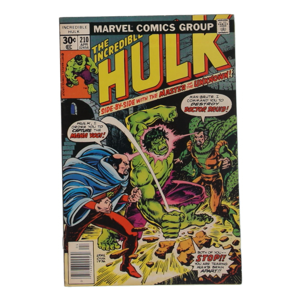 1977 "The Incredible Hulk" Issue #210 Marvel Comic Book at PristineAuction.com