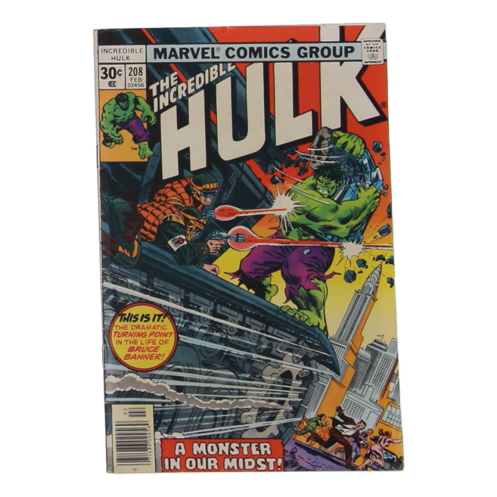 1977 "The Incredible Hulk" Issue #208 Marvel Comic Book at PristineAuction.com