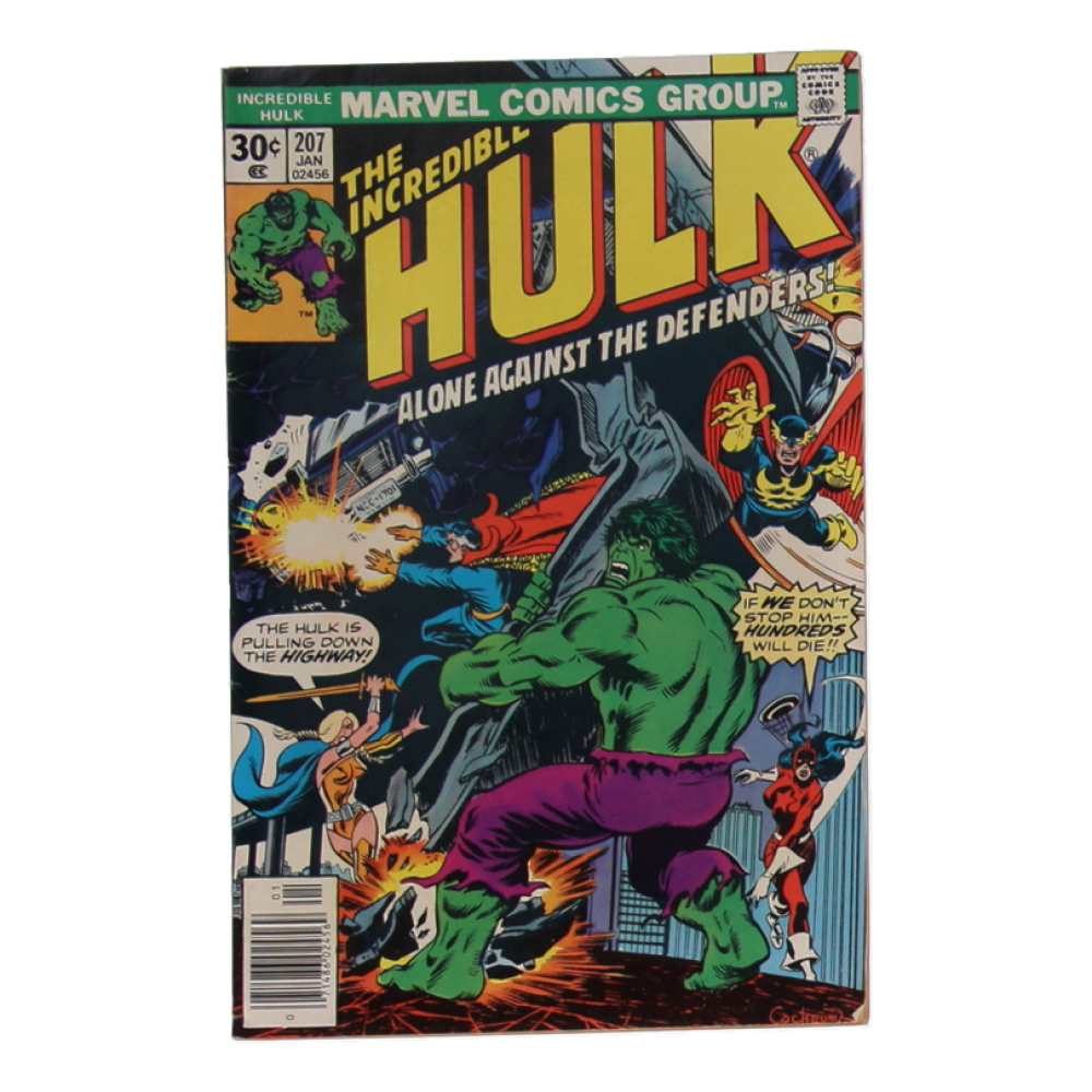 1977 "The Incredible Hulk" Issue #207 Marvel Comic Book at PristineAuction.com