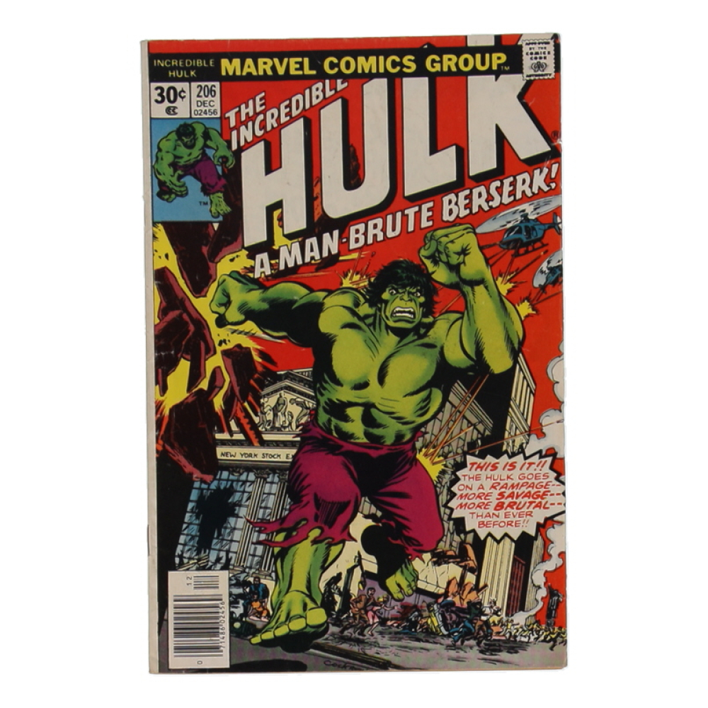 1976 "The Incredible Hulk" Issue #206 Marvel Comic Book at PristineAuction.com