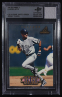 Derek Jeter 1997 New Pinnacle #53 With Game Dated Jersey Swatch (BGS) at PristineAuction.com