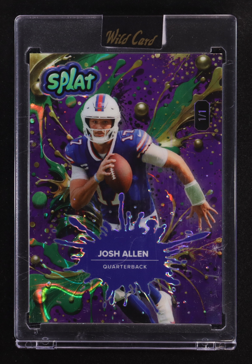 Josh Allen 2025 Wild Card Splat Background 10 Tri-Color Lava #SBTRI10 ...