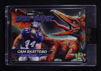 Cam Skattebo 2025 Wild Card Alumination Pro-Look Dino-Might Lazer #DMPPTE3CS RC #7/12 at PristineAuction.com