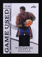 Patrick Ewing 2025 Leaf ITG Used Sports Game Used Memorabilia Blue Foil JSY #GM36 #13/50 at PristineAuction.com