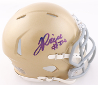 Jadarian Price Signed Notre Dame Fighting Irish Speed Mini Helmet (JSA) at PristineAuction.com