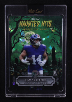 Cam Skattebo 2025 Wild Card Haunted Hits Monster Hunt Crystal Green #HHCCS RC #2/3 at PristineAuction.com