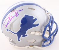 Robert Porcher Signed Lions Throwback Alternate Speed Mini Helmet (JSA) at PristineAuction.com