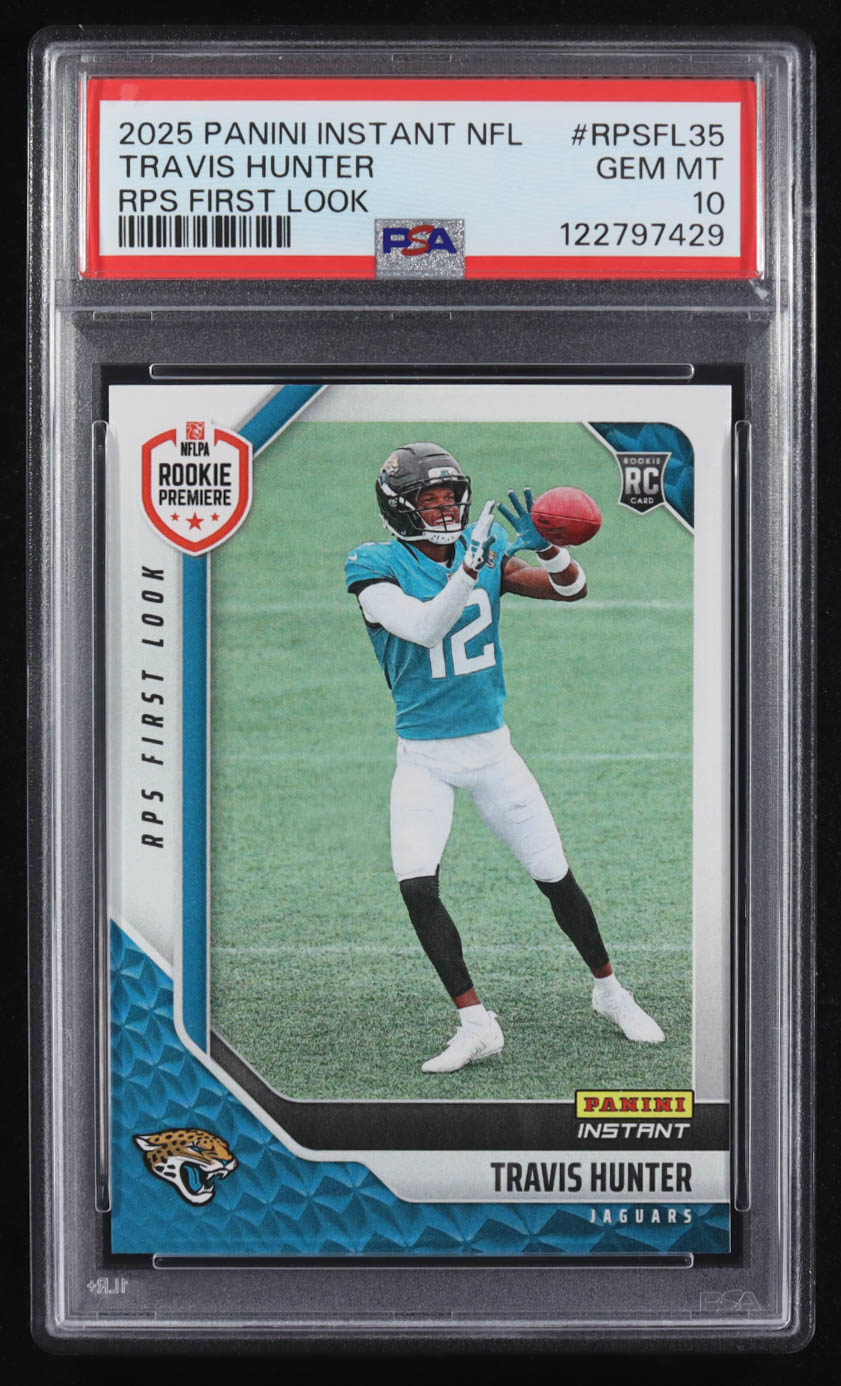 Travis Hunter 2025 Panini Instant NFL RPS First Look #RPSFL35 RC (PSA 10) at PristineAuction.com Travis Hunter 2025 Panini Instant NFL RPS First Look #RPSFL35 RC (PSA 10) at PristineAuction.com