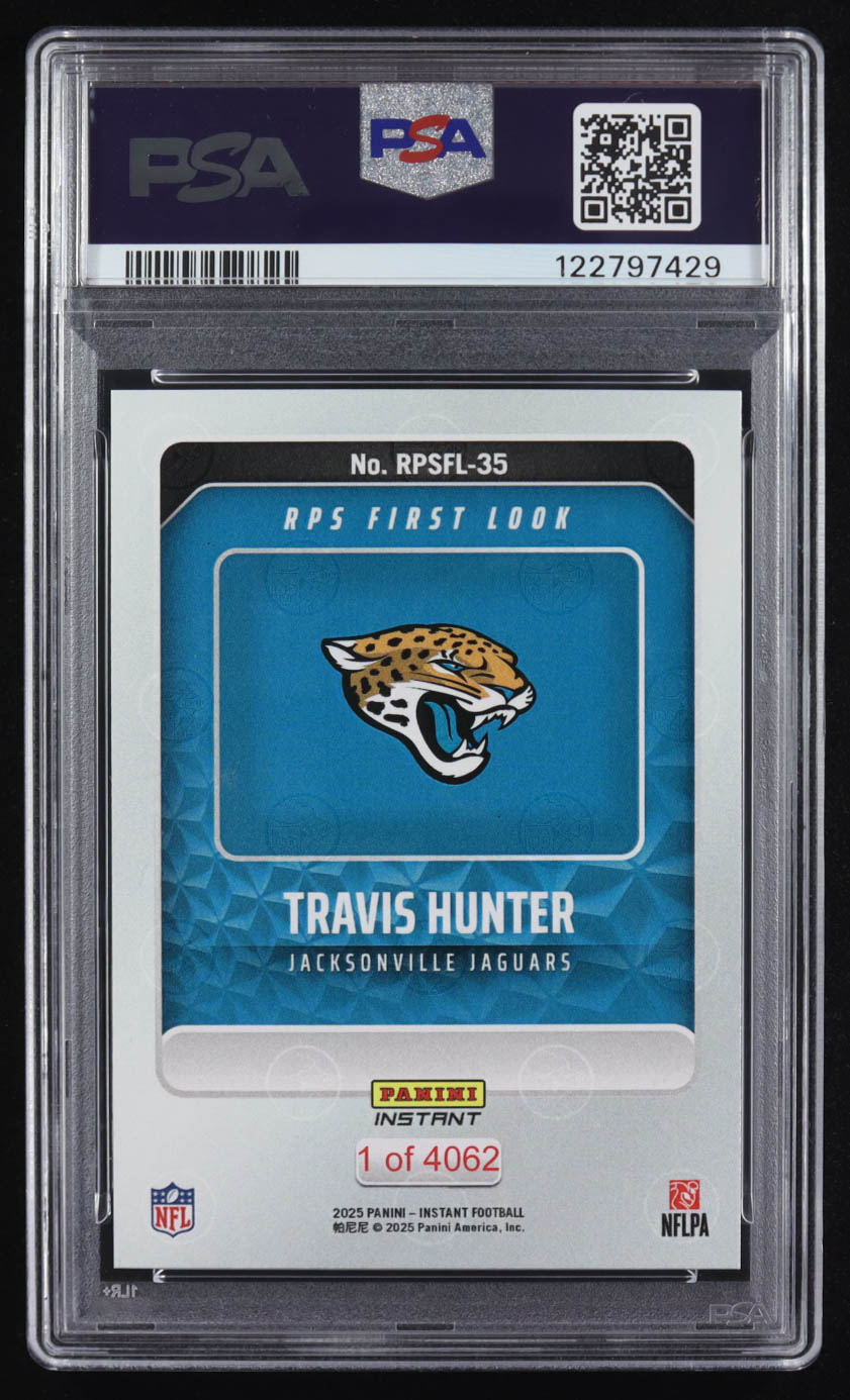 Travis Hunter 2025 Panini Instant NFL RPS First Look #RPSFL35 RC (PSA 10) at PristineAuction.com Travis Hunter 2025 Panini Instant NFL RPS First Look #RPSFL35 RC (PSA 10) at PristineAuction.com