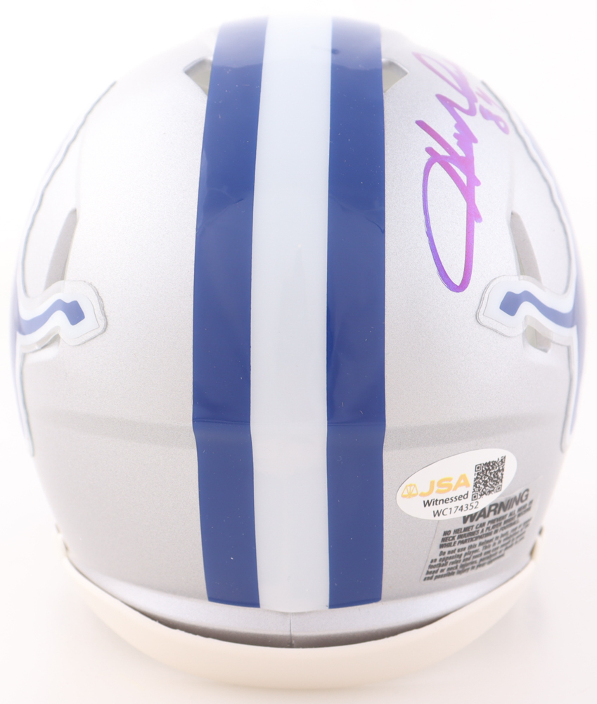 Herman Moore Signed Lions Throwback Speed Mini Helmet (JSA) at PristineAuction.com Herman Moore Signed Lions Throwback Speed Mini Helmet (JSA) at PristineAuction.com