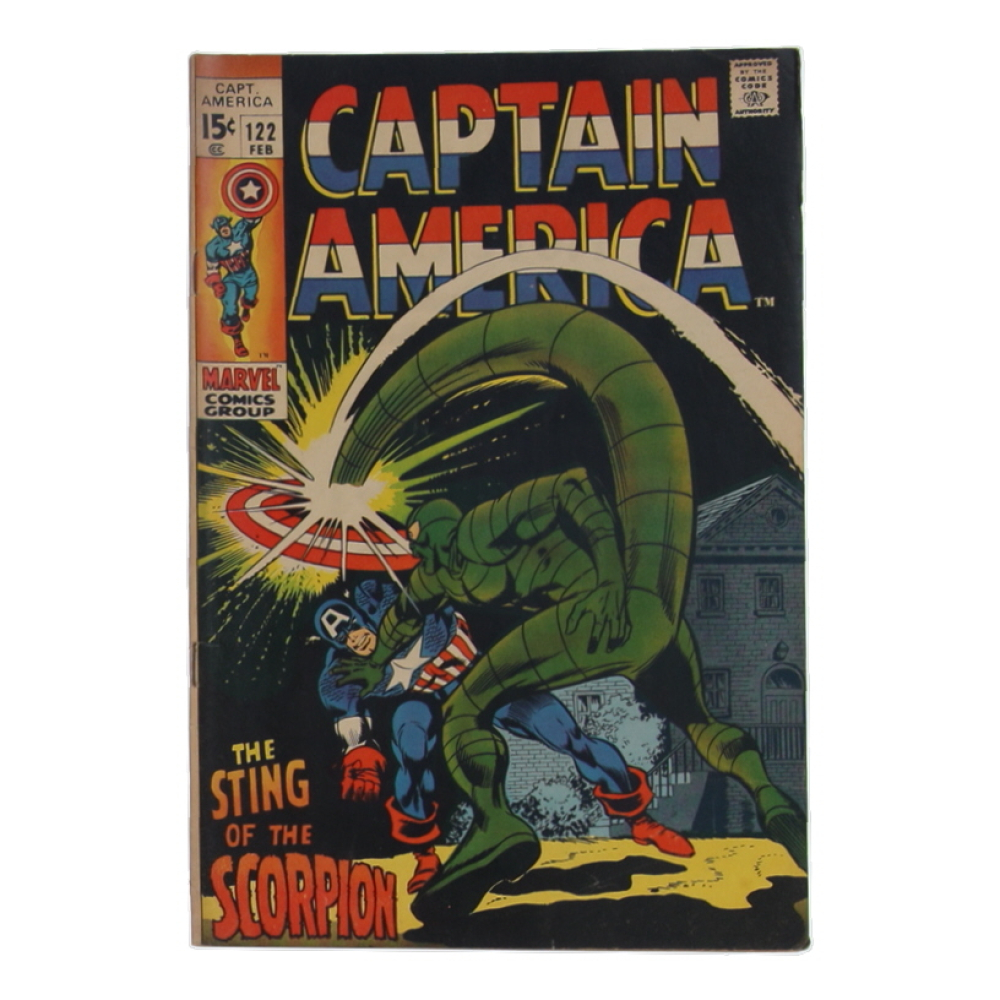 1970 "Captain America" Issue #122 Marvel Comic Book at PristineAuction.com