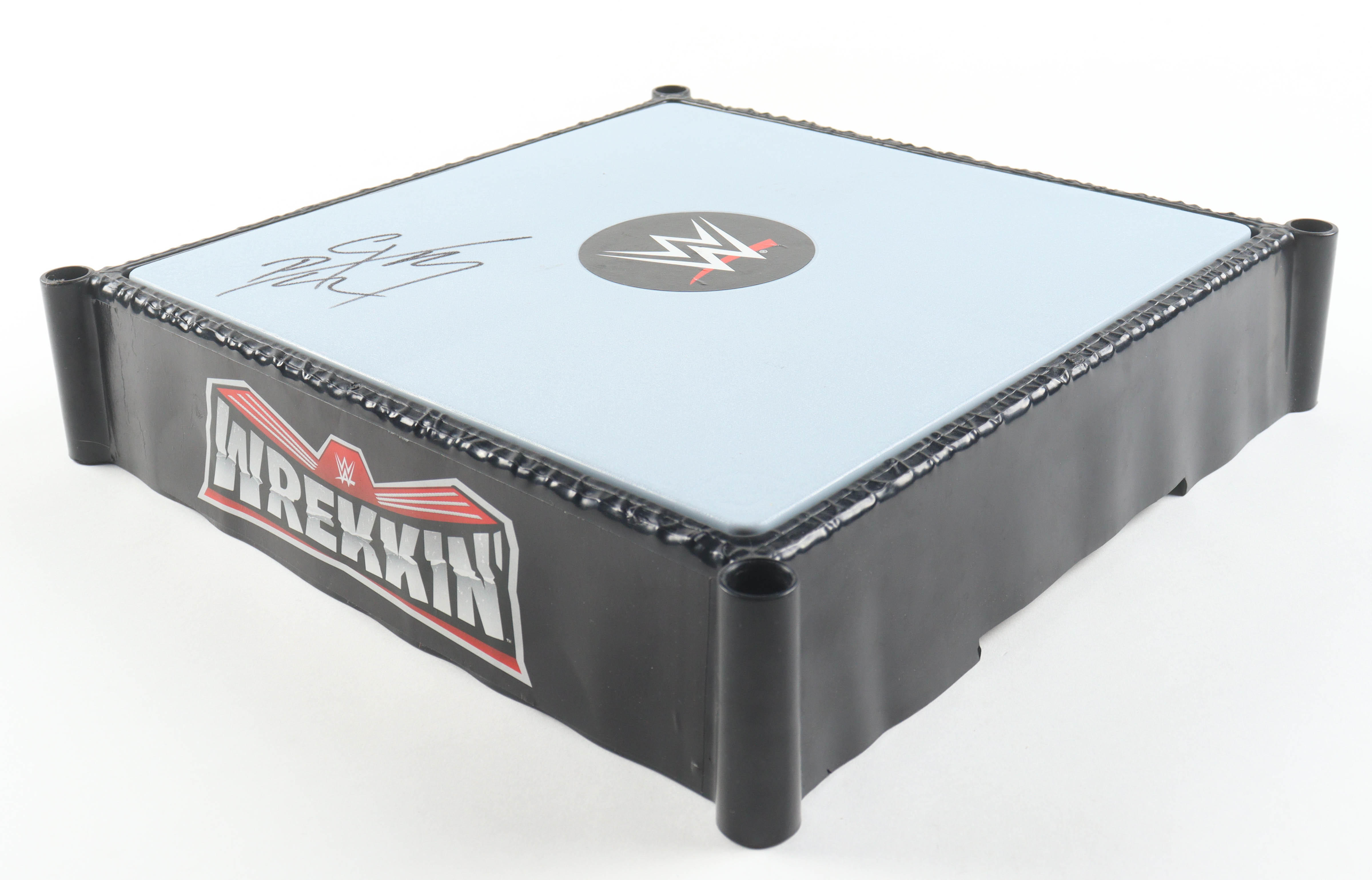 CM Punk Signed WWE Mini Wrestling Ring at PristineAuction.com CM Punk Signed WWE Mini Wrestling Ring at PristineAuction.com