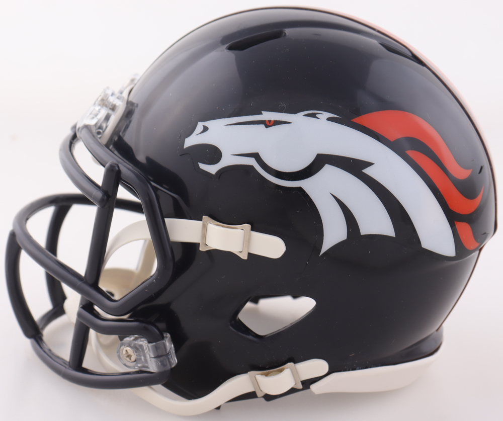 Derek Wolfe Signed Broncos Speed Mini Helmet Inscribed "SB 50 Champs!" (Beckett) at PristineAuction.com Derek Wolfe Signed Broncos Speed Mini Helmet Inscribed "SB 50 Champs!" (Beckett) at PristineAuction.com