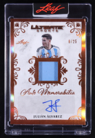 Julian Alvarez 2024 Leaf Ultimate Sports Patch Auto Memorabilia #AM-JA1 #6/25 at PristineAuction.com