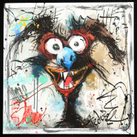 "Wild Gleam #S-2" 2025 24x24 Original Painting on Fine Art Paper by Tadas Zaicikas | TedyZet (Zaicikas) at PristineAuction.com