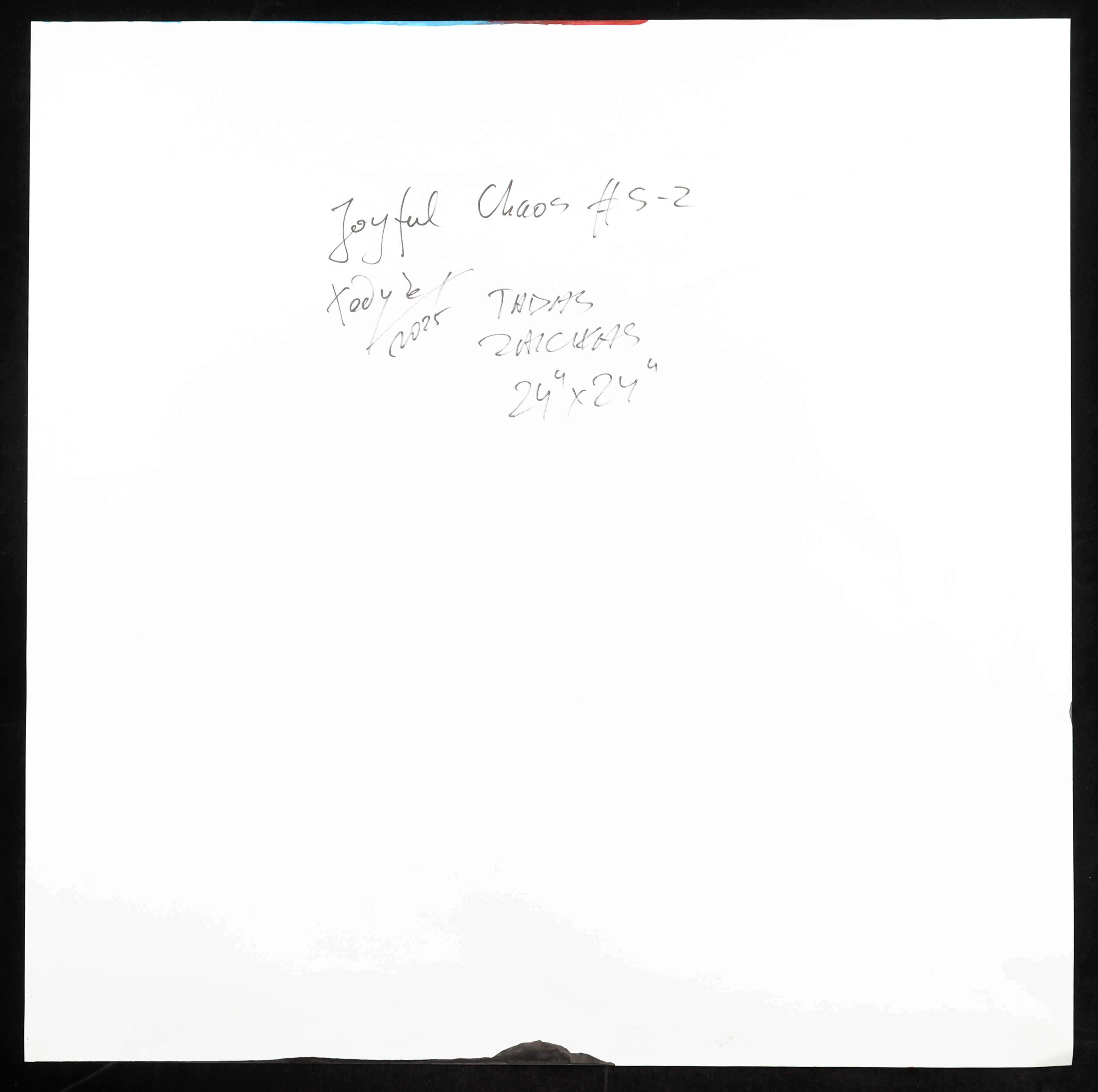 "Joyful Chaos #S-2" 2025 24x24 Original Painting on Fine Art Paper by Tadas Zaicikas | TedyZet (Zaicikas) at PristineAuction.com "Joyful Chaos #S-2" 2025 24x24 Original Painting on Fine Art Paper by Tadas Zaicikas | TedyZet (Zaicikas) at PristineAuction.com