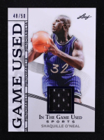 Shaquille O'Neal 2025 Leaf ITG Used Sports Game Used Memorabilia Blue Foil JSY #GM42 #48/50 at PristineAuction.com