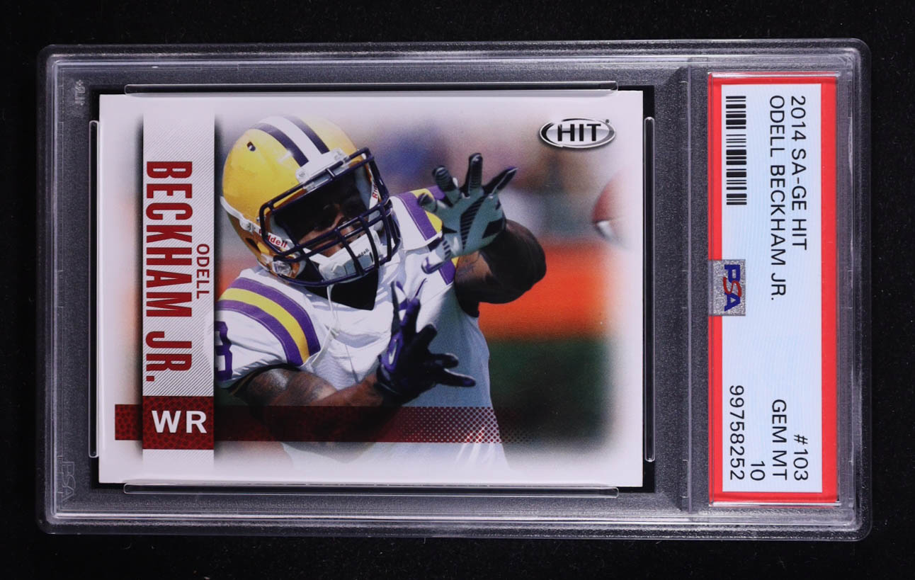 Odell Beckham Jr. 2014 SAGE HIT #103 RC (PSA 10) at PristineAuction.com Odell Beckham Jr. 2014 SAGE HIT #103 RC (PSA 10) at PristineAuction.com