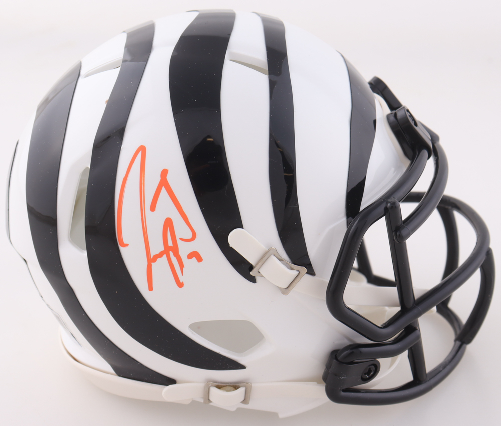 Joe Burrow Signed Bengals Speed Mini Helmet (Fanatics) at PristineAuction.com Joe Burrow Signed Bengals Speed Mini Helmet (Fanatics) at PristineAuction.com