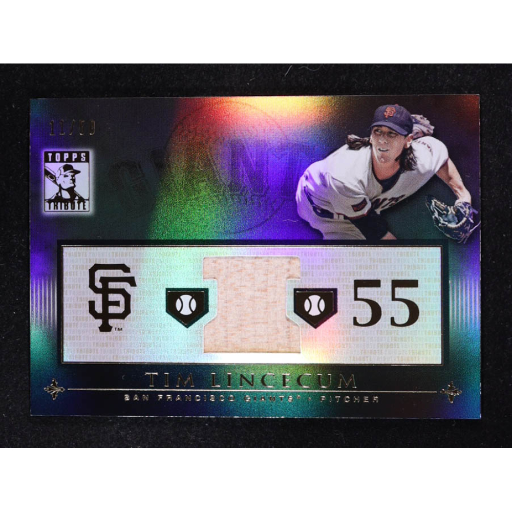Tim Lincecum 2010 Topps Tribute Relics Black #TL #11/50 at PristineAuction.com