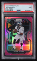 Jalen Hurts 2020 Panini Prizm Prizms Pink #343 RC (PSA 9) at PristineAuction.com