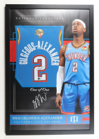 Shai Gilgeous-Alexander Signed Custom Framed Jersey Display (Beckett) at PristineAuction.com