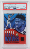 Giannis Antetokounmpo 2021-22 Elite Title Waves Asia Red #1 (PSA 9) at PristineAuction.com