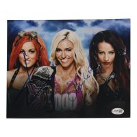 Charlotte Flair & Becky Lynch Signed WWE 8x10 Photo (JSA) at PristineAuction.com