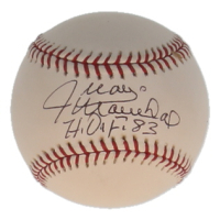 Juan Marichal Signed OML Baseball Inscribed "HOF 83" (MLB) at PristineAuction.com