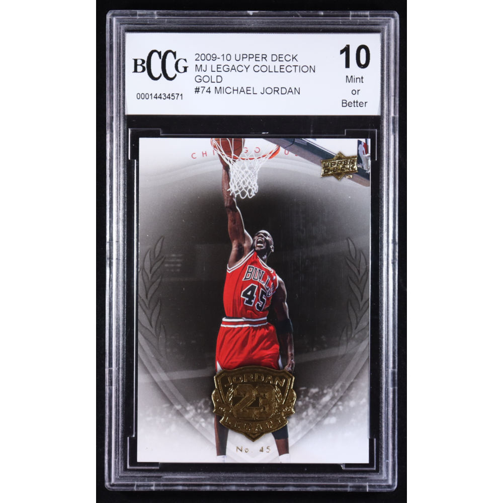 Michael Jordan 2009-10 Upper Deck Michael Jordan Legacy Collection Gold #74 (BCCG 10) at PristineAuction.com