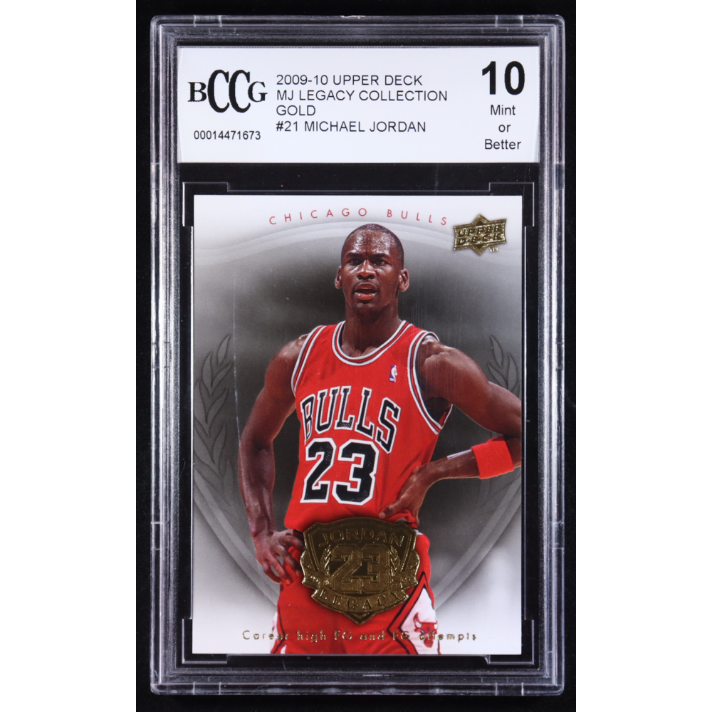 Michael Jordan 2009-10 Upper Deck Michael Jordan Legacy Collection Gold #21 (BCCG 10) at PristineAuction.com