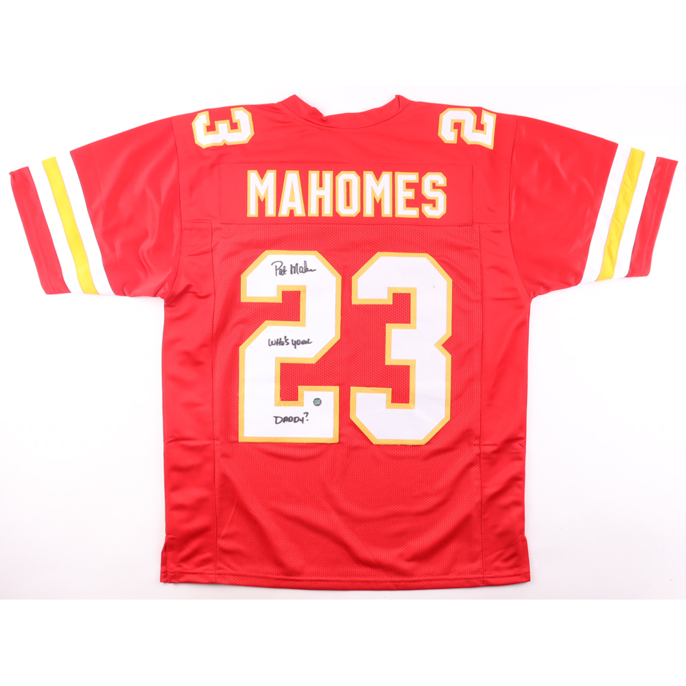 Patrick Mahomes Sr. Signed Jersey Inscribed "Who's Your Daddy?" (AWM) at PristineAuction.com