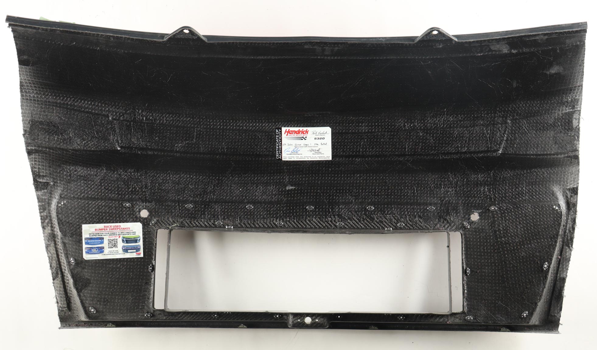 Chase Elliott Race-Used 2024 Las Vegas Motor Speedway 1 #9 Llumar Partial Nose Car Piece (Hendrick Motorsports) at PristineAuction.com Chase Elliott Race-Used 2024 Las Vegas Motor Speedway 1 #9 Llumar Partial Nose Car Piece (Hendrick Motorsports) at PristineAuction.com