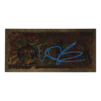 Vanilla Ice Signed "Teenage Mutant Ninja Turtles" 24Kt Gold Plated Colorized Novelty &yen;10,000 Yen Note (JSA) at PristineAuction.com